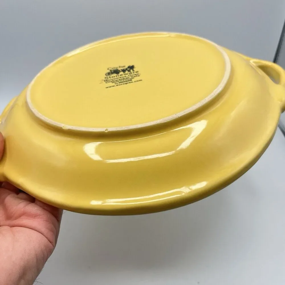 Coche Stoneware Plate - Yellow